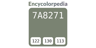 7a8271 Hex Color Code Schemes Paints