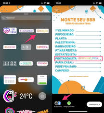 Tersedia mode dnd untuk menonaktifkan koneksi internet hanya untuk aplikasi gbwhatsapp. Monte Seu Bbb Versao Quarentena Como Usar Template No Instagram Stories Redes Sociais Techtudo