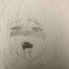 Slight NSFW Anime Female Drawing | eBay