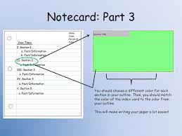 Create a custom folded note card with your favorite photo or message today. How To Organize A Research Paper Using Notecards Ppt Video Online Download
