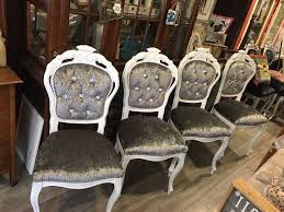 Shop the biggest selection of dining room chairs at the best prices from at home. Rococo Louis Dining Chairs White With Silver Crushed Velvet Italian French Made To Order Italian Dining Table White Dining Chairs Dining Table Chairs