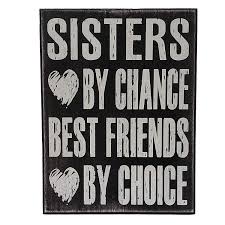 We did not find results for: Home Decor Sister Gifts From Sister Wall Decor Sisters By Chance Best Friends By Choice Gift For Sister Sister Sayings Sentimental Gift Sign Quote Decor Wall Art Sister Bond Jennygems Plaque Home