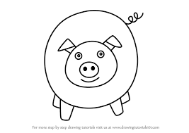 Learn How To Draw A Pig For Kids Easy Animals For Kids Step By Step Drawing Tutorials
