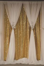 Black And Gold Backdrop Curtains Gold Sequin Curtain Becomes Soft And Romantic When You Create This Beautiful Two Layer Backdrop Photo Booth Backdrop Wedding Sequin Backdrop Wedding Backdrop