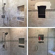 Double shower curtain rods keep your shower liner, and decorative curtain separated, allowing the 6. Uni Green Tile Niche For Shower 25 X 17 Dimensions Toiletry And Bathroom Niche Storage Simple Installation With Texture Surface Shower Cubby Double Shelves Buy Online At Best Price In Uae Amazon Ae