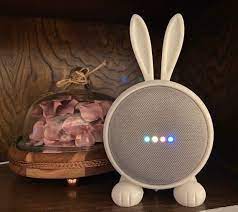 Nest Mini Google Home Mini Bunny Stand Etsy In 2021 Google Home Mini Mini Home Room Design