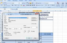 Cara Print Dokumen Excel Sesuai Kertas Tanpa Terpotong Bedah Printer