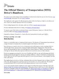 The cost of the inspection and certification is different at each motor vehicle inspection station. The Official Ministry Of Transportation Mto Driver S Handbook Seat Belt Driver S License