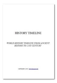 Free Ebook Pdf Download World History Timeline World