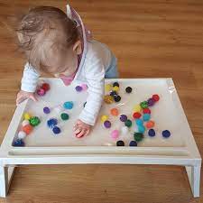 ikea hack this klipsk bed tray from ikea has been great for mr 2 he has used it for drawing craft and puzz sensory play toddler sensory elementary activities