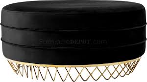Fabric storage ottoman coffee table for ideas beautiful living in proportions 1600 x 1600. Revolve Ottoman Coffee Table 147 Black Velvet Fabric Meridia