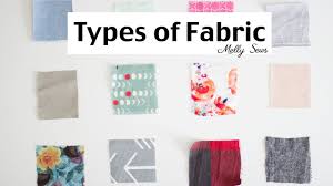 Some fabrics are made of fibers bonded together by heat, mechanical or chemical. Fabric Types Material For Sewing Youtube