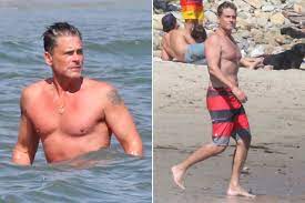 Happy husband and father of. Rob Lowe Shows Off Buff Beach Body In Shirtless Pics