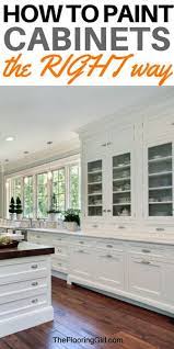 Most people assume white paint shows more dirt than black, but that isn't the. How To Paint Cabinets The Right Way The Flooring Girl