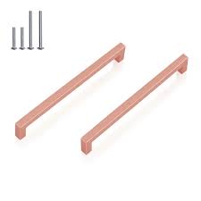 Great savings & free delivery / collection on many items. 30 Pack Rose Gold Cabinet Pulls Square Kitchen Door Handles 7 9 16 Inch Square T Bar Cabinet Handle Drawer Pull Stainless Steel Modern Hardware For Kitchen Bathroom Diameter 12mm 1 2 Inch Buy Online In Antigua And Barbuda