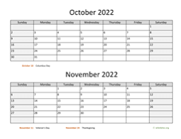 November And December 2022 Calendar Wikidates Org