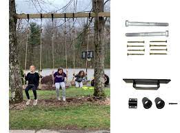 Single tree swings are easy and convenient even in angled branches. Swing Between Tree Kit Treehouse Bolts Hardware