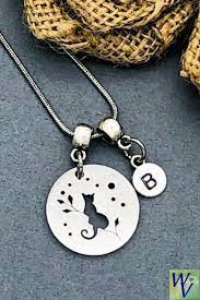 Personalized Cat Necklace Personalized Cat Necklace Cat Memorial Jewelry Cat Necklace