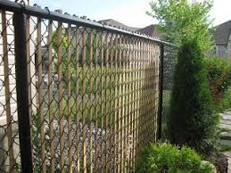 5ft Black Chain Link Fence Gate Ricks Ramblings Spruce Up A Chain Link Fence Chain Link Fence Fence Design Chain Link Fence Cover
