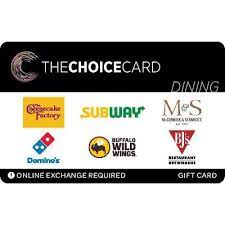 Buy a gift card redeem a gift card. The Choice Card Dining Gift Card Email Delivery Target