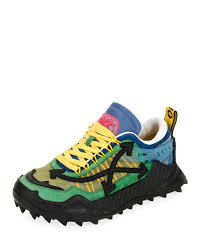 2020 popular 1 trends in shoes, sports & entertainment, mother & kids, toys & hobbies with off white rubber and 1. Off White Men S Odsy 1000 Arrow Colorblock Sneakers Dark Green Neiman Marcus
