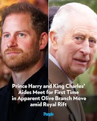 In the strongest sign yet that Prince Harry and King Charles may be inching  toward reconciliation, senior aides from both sides held a quiet meeting in  London last week — an apparent
