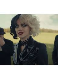 Cruella is a 2021 american crime comedy film based on the character cruella de vil from dodie smith's 1956 novel the hundred and one dalmatians and walt disney's 1961 animated film adaptation. Cruella De Vil Black Faux Leather Jacket Cruella 2021
