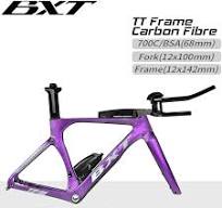 Cuadro de bicicleta TT de carbono con freno de disco BXT, cuadro de bicicleta de carreras de prueba de tiempo con estuche de almacenamiento para ...