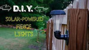 Sunface solar deck lights led outdoor garden decorative wall mount fence post lighting. D I Y Solar Powered Fence Lights Youtube