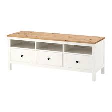 Hemnes White Stain Light Brown Tv Bench 148x47x57 Cm Ikea In 2020 Hemnes Ikea Solid Wood Solid Wood Tv Stand