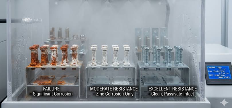 Complete Salt Spray Testing for Zinc Plated Parts
