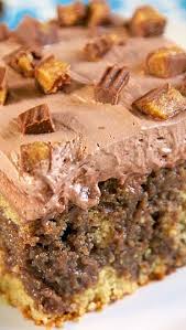 Chocolate Peanut Butter Poke Cake Cake Recipes Peanut Butter Recipes Desserts