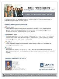 Caliber Home Loans Portfolio Loan Programs By Dennis Hearing Home Improvement Loans Home Loans Loan