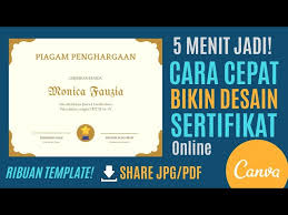 Check spelling or type a new query. Cara Mudah Membuat Desain Sertifikat Tutorial Canva Youtube