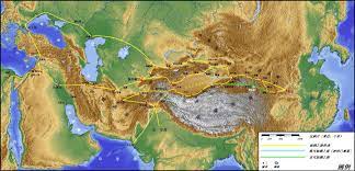 探索神州 系列之三走絲路讀歷史 遊西域觀地理 四之一 ancient china painting map