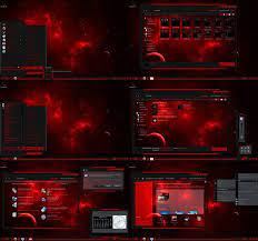 Windows 7 Theme Glass Red Line By Tono3022 On Deviantart Windows 7 Themes Desktop Themes Free Wallpaper