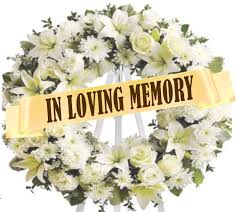 In Loving Memory Funeral Flowers Ribbon ...