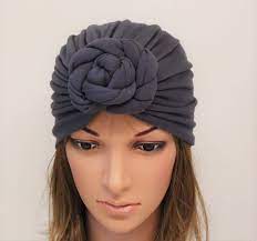 Fashion Turban Front Knotted Turban Hat Modern Women S Hat Elegant Turban Grey Turban Head Wrap Women S Turban Turban Hat Hats For Women Turban Headbands