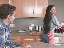 Busty hottie devours younger man. Milf Tube Kitchen Hottest Videos