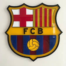Acrylic Football Logo F C Barcelona Gift Wall Hang Decor Soccer Fan Sports Collectibles Custom Made Wall Piece Football Logo Football Decorations Football