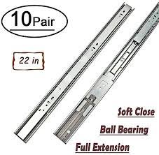 22 Drawer Slides Soft Close 10 Pairs Lontan 4502s3-22 Kitchen Drawer Slides Full Extension Dr Soft Close Drawer Slides Heavy Duty Drawer Slides Drawer Slides