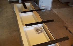 This bracket must be used with a knee or pony wall or inside a cabinet reinforced with a 2x6. Custom Countertop Over Hang Support Brackets And Cabinet Installations By Sprecker Installations In Calgary Ab Alignable