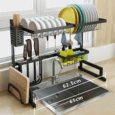 Recommended product from this supplier. Dish Drying Rack Over Sink Rack Stainless Steel Over The Sink Drainer Shelf Storage Rack Utensils Holder Display Stand With Utensil Holder Drain Board Cutting Board Bracket Walmart Com Walmart Com