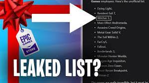 All 15 Upcoming Free Games Leaked On Epic Games Youtube