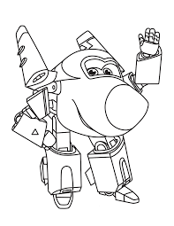 He is part of a band of superheroes, the super wings. Super Wings Coloring Pages Best Coloring Pages For Kids