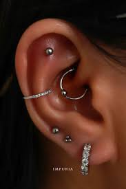 Uncommon Multiple Flat Cartilage Helix Ear Piercing Jewelry Ideas Www Impuria Com Ear Piercings Ear Piercings Helix Types Of Ear Piercings