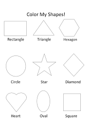 Preschool shapes coloring pages are a fun way for kids of all ages to develop creativity, focus, motor skills and color recognition. Free Printable Shapes Coloring Pages For Kids