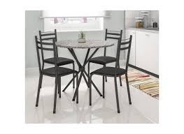 Conjunto De Mesa Redonda Com 4 Cadeiras Lyon Com Fabone Em Promocao E No Buscape
