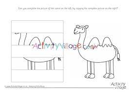 The animal alphabet card collection is a fun, original range in loads of bright and beatiful colours. Complete The Camel Picture Puzzle