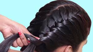 This subsequent hairstyle uses elements of the same rope braid, although in a slightly different way. Back To School Girls Hairstyle For Medium Length Hair New Braid Hairstyle For Short Hair Youtube